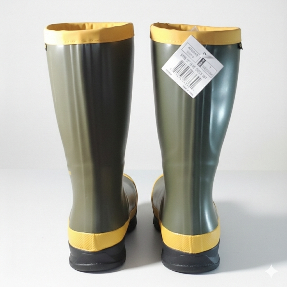 Lacrosse M10-W11.5 Sprog 12" Steel Toe Waterproof Rubber Green ASTM Safety Boots - Picture 5 of 8